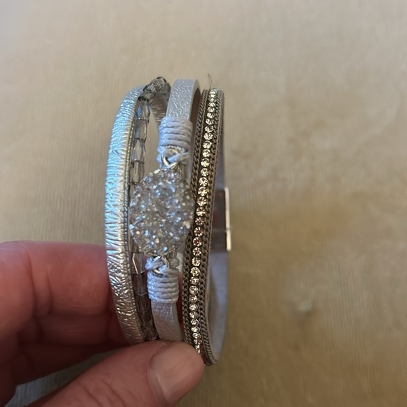 Silver Diamanté Bracelet - Picture 3 of 7